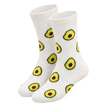 Avocado Print Ankle Socks