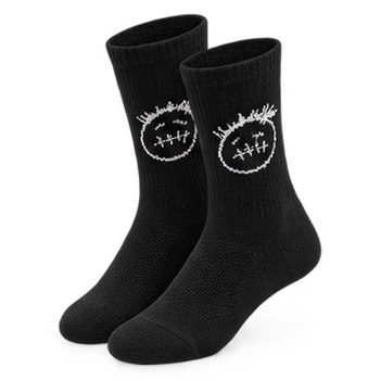 Unibrow Smiley Crew Socks