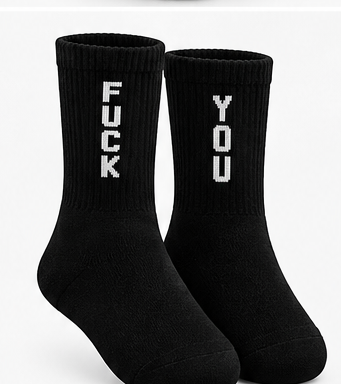 Fuck You black socks